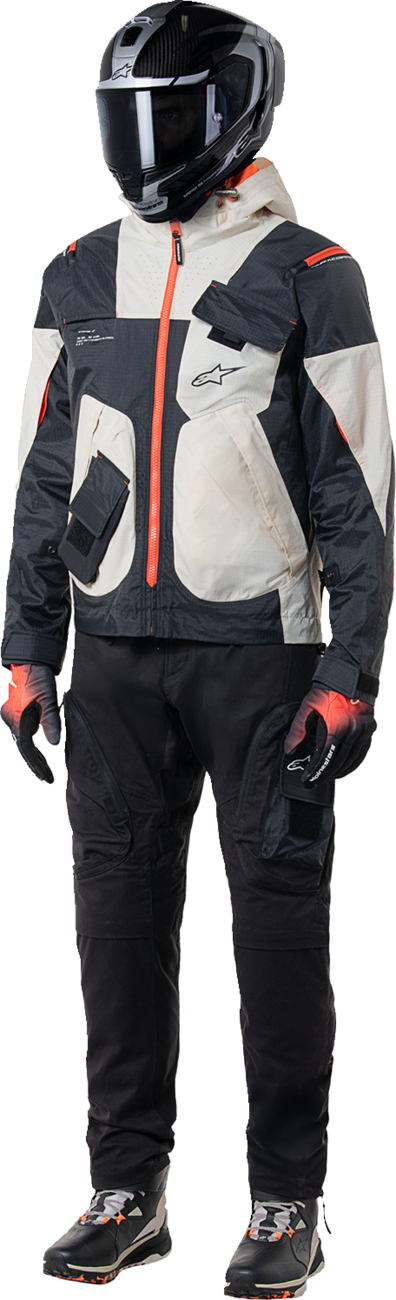 CHAQUETA ALPINESTARS MOGRESS AIR NEGRO/ALMENDRA/NARANJA