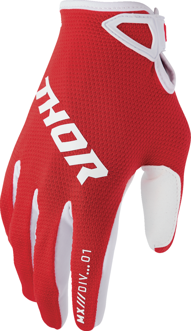 GUANTES PARA NIÑO THOR RIDEMODE STATIC ROJO