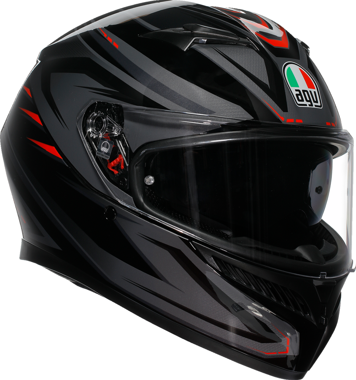 CASCO INTEGRAL AGV K3 SYTH NEGRO/ROJO