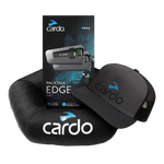Paquete Cardo Packtalk Edge Duo Comunicación Moto Accesorios Gorra Cojín Casco