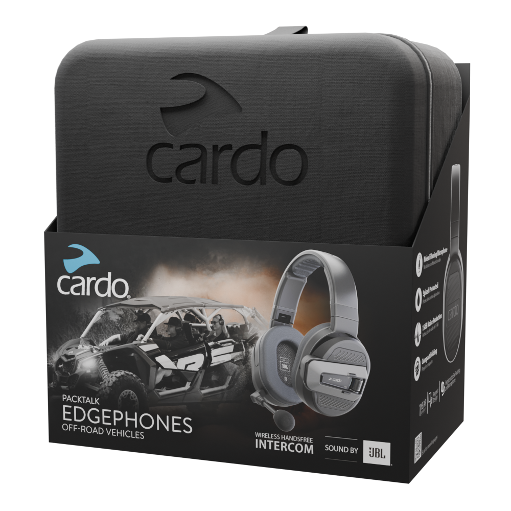 Auriculares Inalámbricos Cardo Packtalk Edgephones ORV: Comunicación Superior para Todoterreno