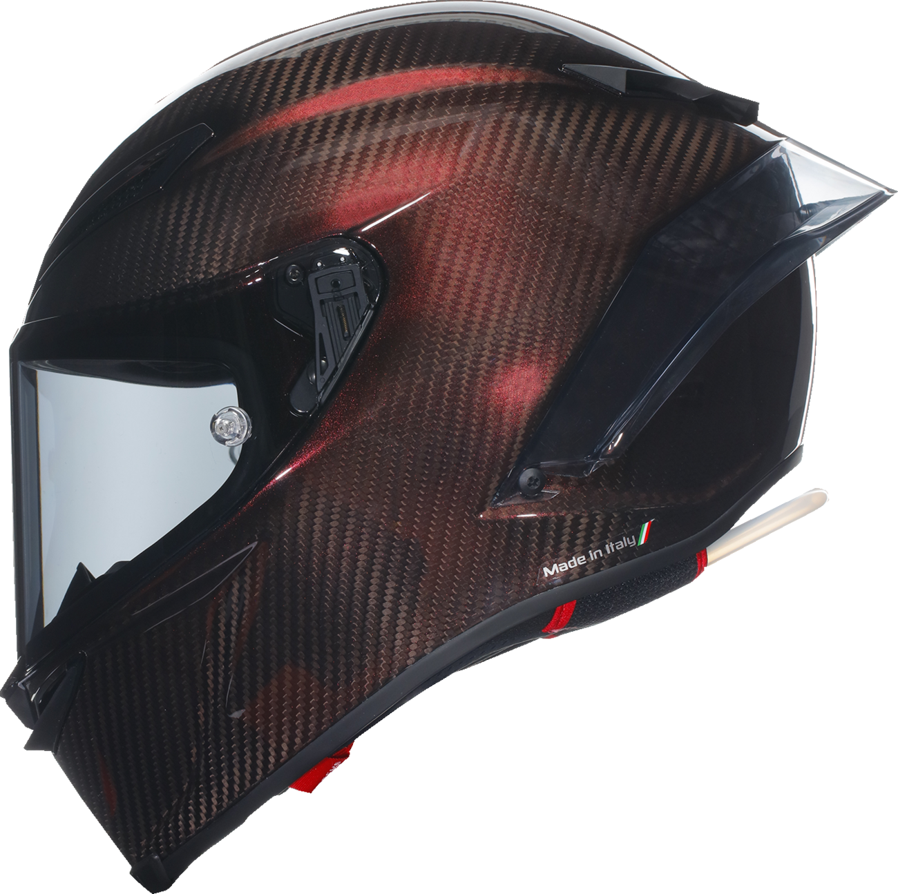 CASCO AGV PISTA GP R  ROJO CARBON