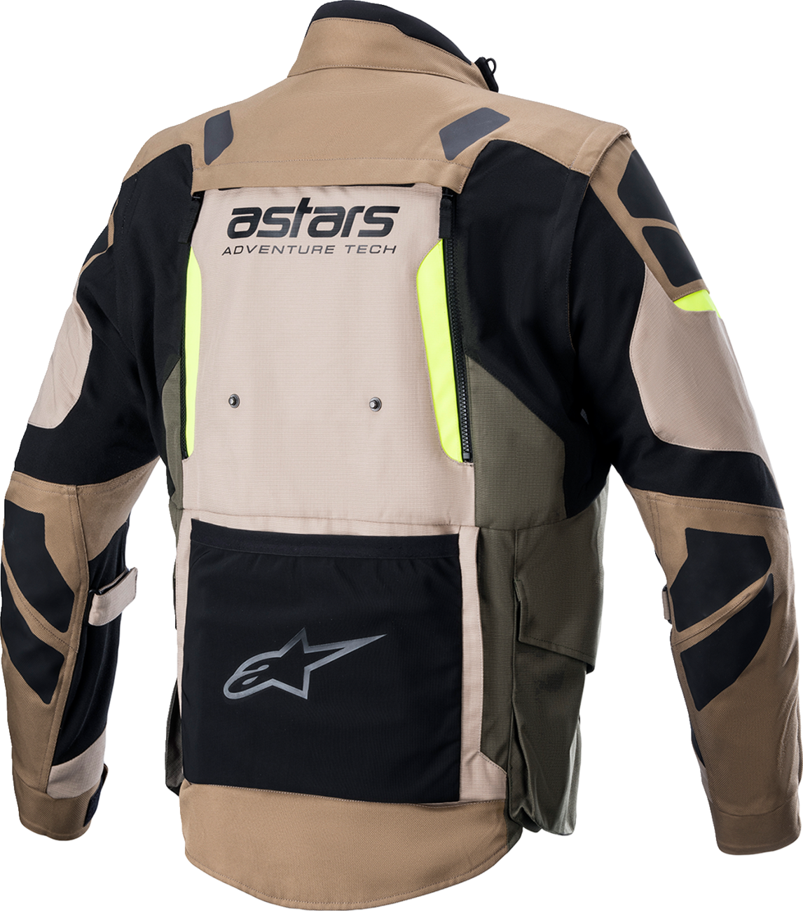 CHAQUETA ALPINESTARS HALO DRYSTAR KHAKI/AMARILLO FLUORESCENTE