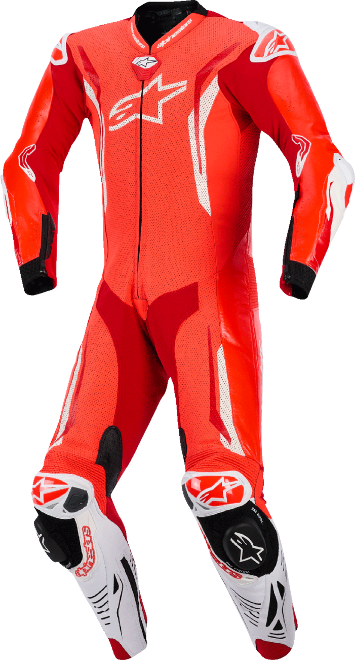MONOTRAJE ALPINESTARS GP TECH V5 ROJO FLUORESCENTE/ROJO BRILLANTE/BLANCO