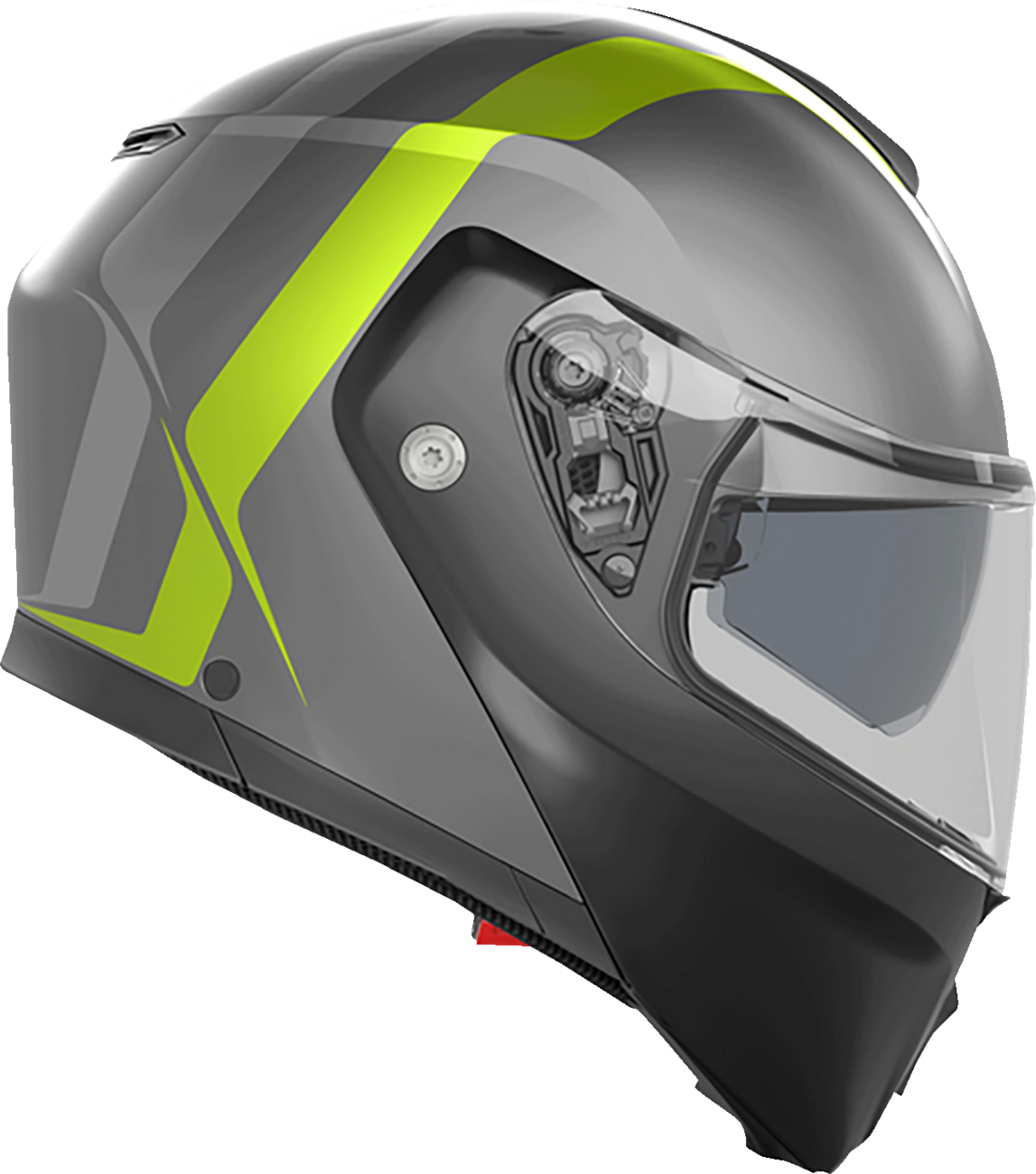 CASCO AGV STREETMODULAR   RESIA NEGRO GRIS FLUORESCENTE MATE