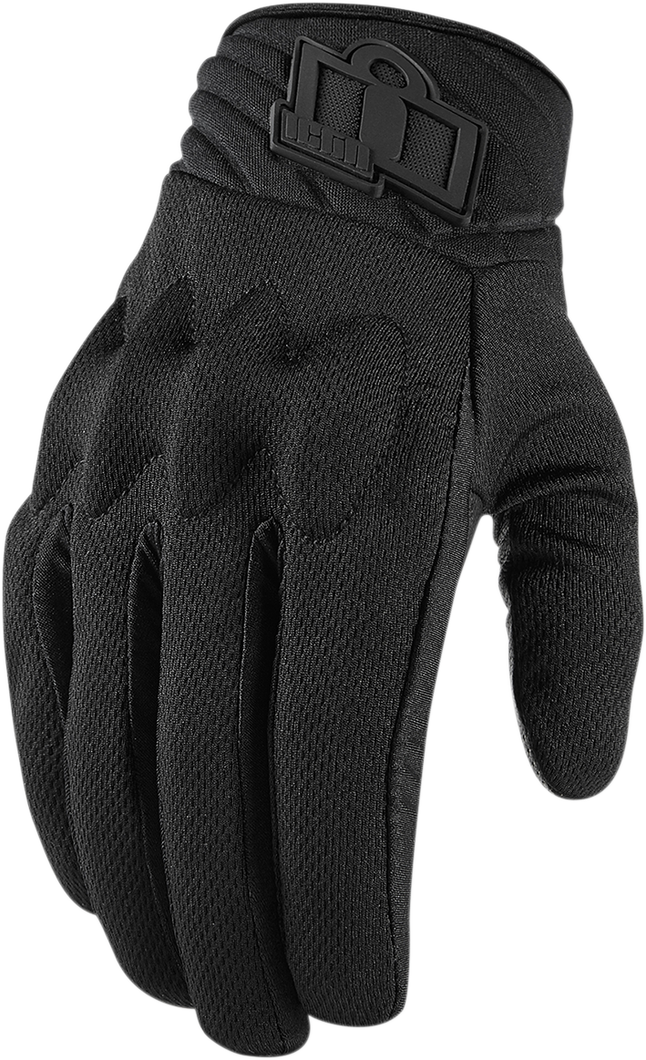 GUANTES ICON ANTHEM 2 STEALTH NEGRO