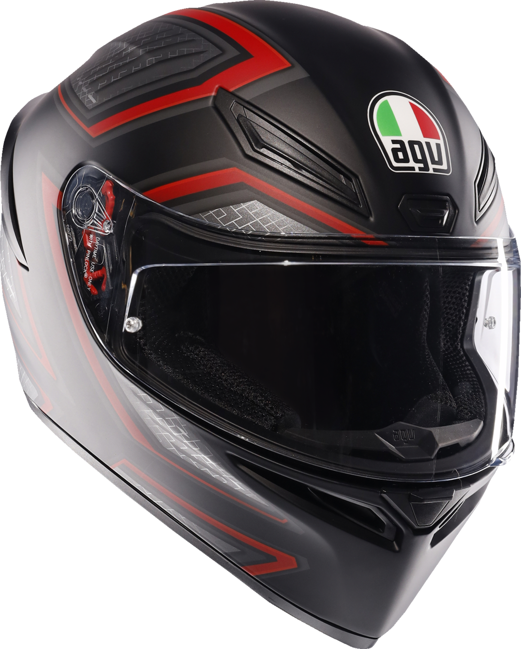 CASCO INTEGRAL AGV K1 S SLING NEGRO ROJO