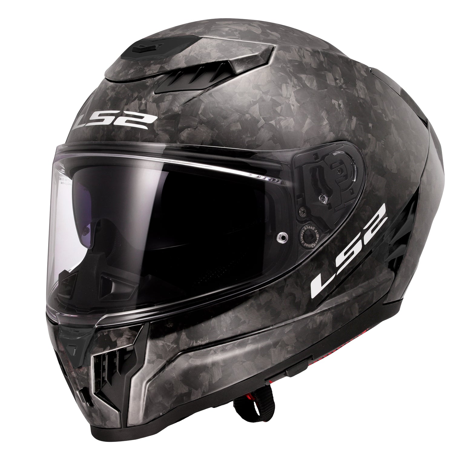 CASCO INTEGRAL LS2 DRAGON CARBON FORGED NEGRO BRILLANTE
