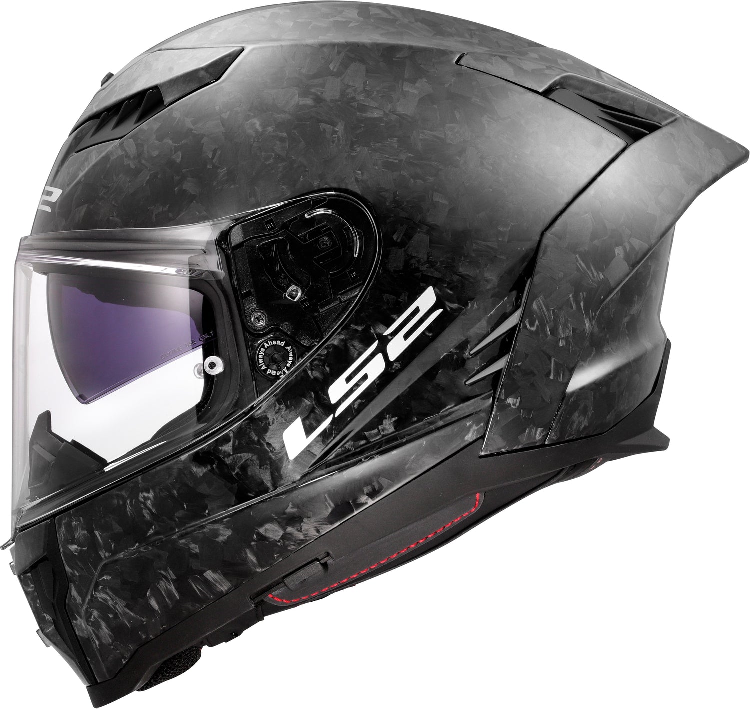 CASCO INTEGRAL LS2 DRAGON CARBON FORGED NEGRO BRILLANTE