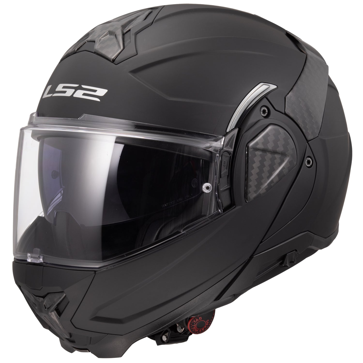 CASCO MODULAR LS2 ADVANT II SOLID CON VISERA SOLAR NEGRO MATE