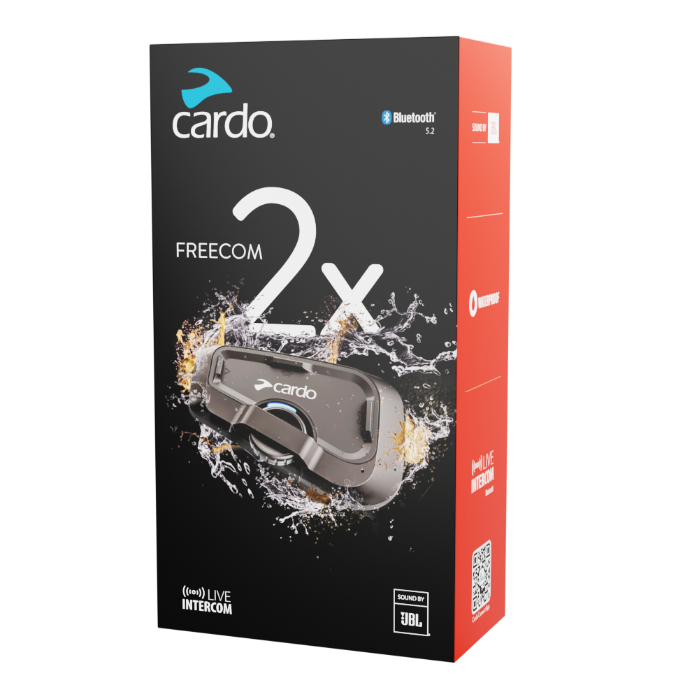 Cardo Freecom 2x Intercomunicador Bluetooth para Moto con Sonido JBL Premium