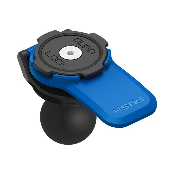 Adaptador Bola 1 Pulgada Quad Lock Moto: Montaje Seguro Compatible RAM