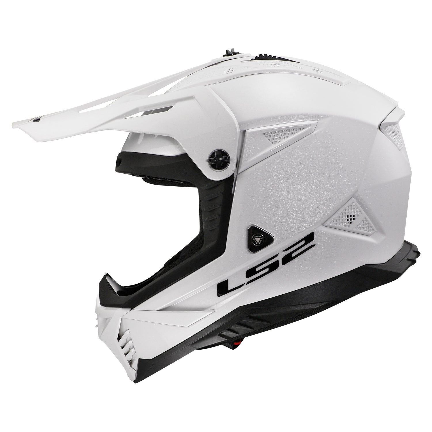 CASCO INTEGRAL LS2 GATE II SÓLIDO MX BLANCO BRILLANTE