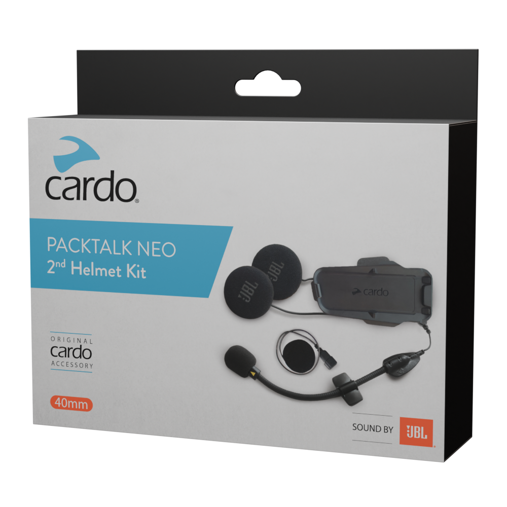 KIT DE CASCO ADICIONAL CARDO PACKTALK NEO CON SONIDO JBL PREMIUM
