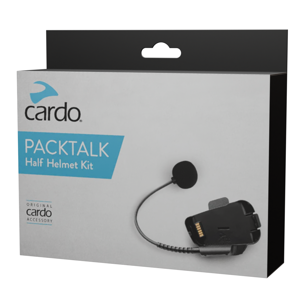Kit Audio Cardo Packtalk Bold/Black Casco Abierto Micrófono Boom Extendido