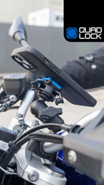 Adaptador Bola 1 Pulgada Quad Lock Moto: Montaje Seguro Compatible RAM