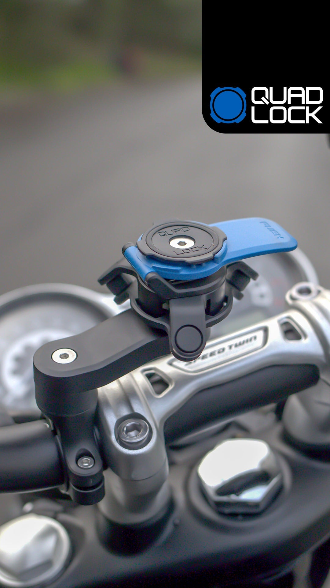 Amortiguador de Vibraciones Quad Lock para Motocicleta: Protección Avanzada de Cámara Smartphone