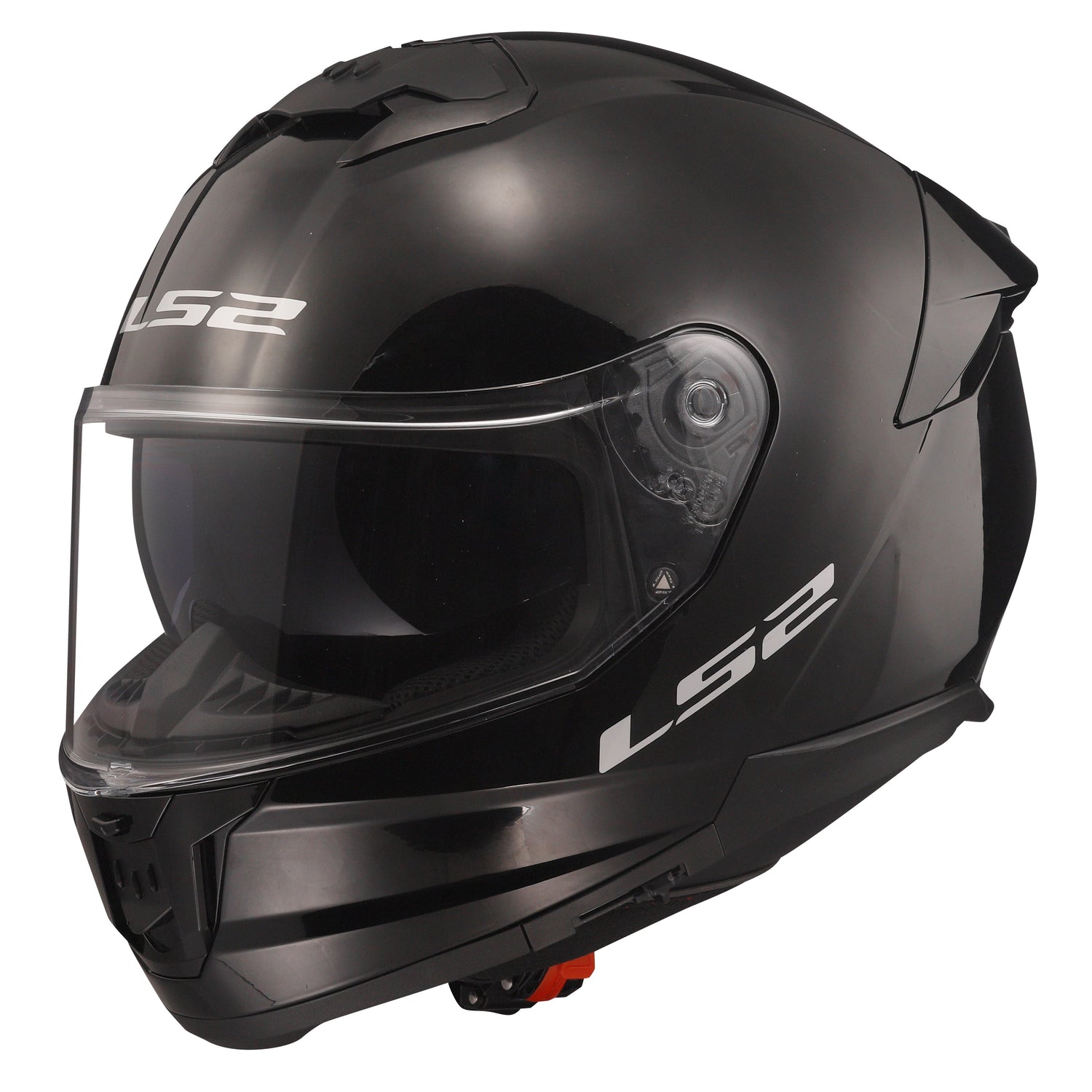 CASCO INTEGRAL LS2 STREAM II SOLIDO NEGRO BRILLANTE