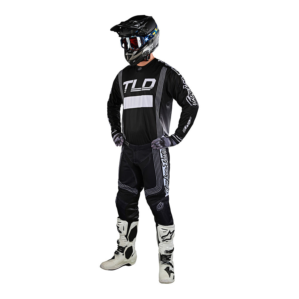 Pantalón Motocross Troy Lee Designs GP Air Rhythm Negro Ventilado Rendimiento Superior