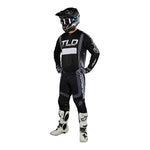 Maillot Troy Lee Designs GP Air Rhythm Negro: Ventilación Superior para Motocross y Enduro