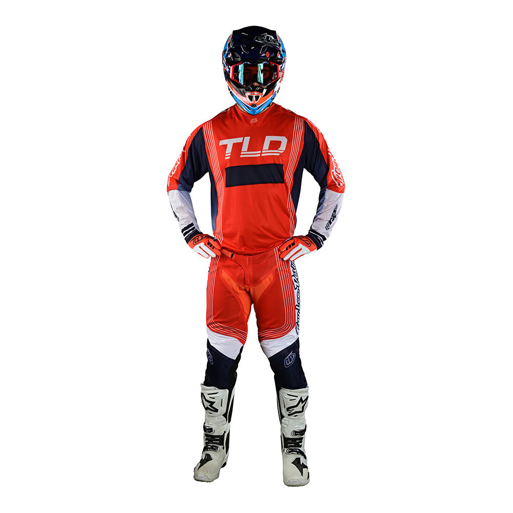 Pantalón Motocross Troy Lee Designs GP Air Rhythm Naranja Ligero Ventilado Verano
