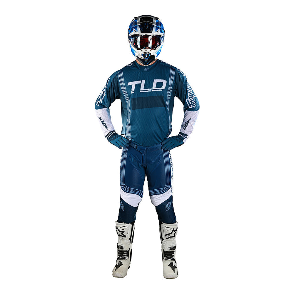 Pantalones Motocross Troy Lee Designs GP Air Rhythm Ventilados Duraderos Azul Pizarra