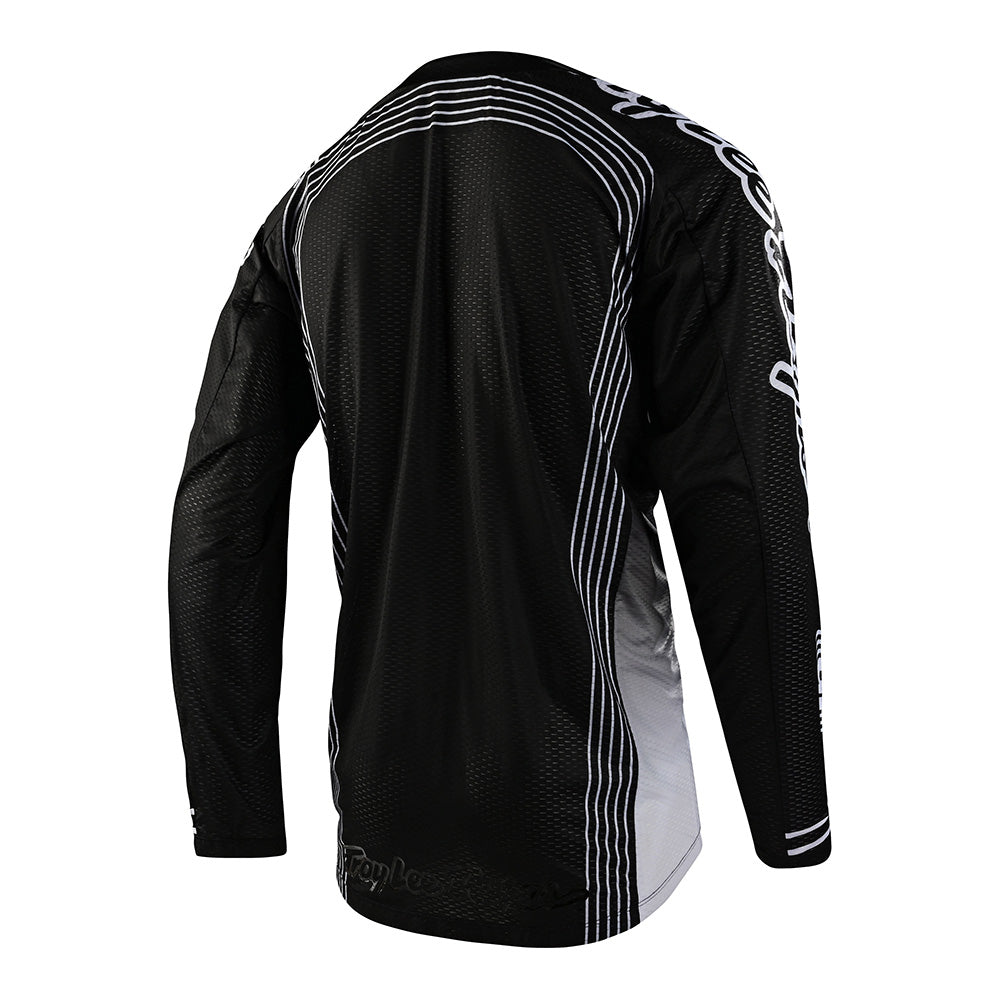 Maillot Troy Lee Designs GP Air Rhythm Negro: Ventilación Superior para Motocross y Enduro