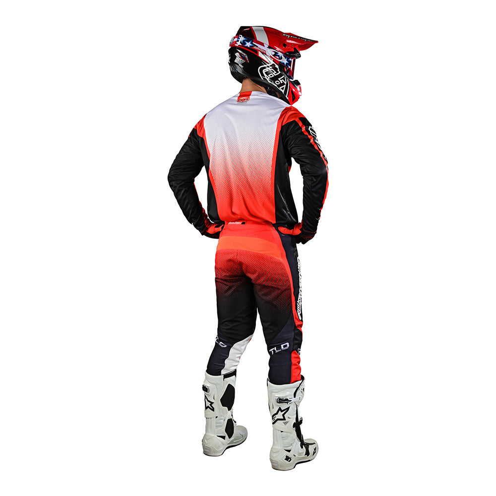 Pantalones Motocross Troy Lee Designs GP Icon Negro Naranja: Rendimiento y Durabilidad Superiores