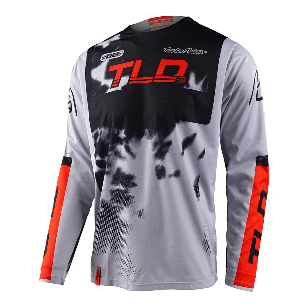 Maillot Troy Lee Designs GP Astro MX Enduro: Rendimiento Superior Gris Naranja