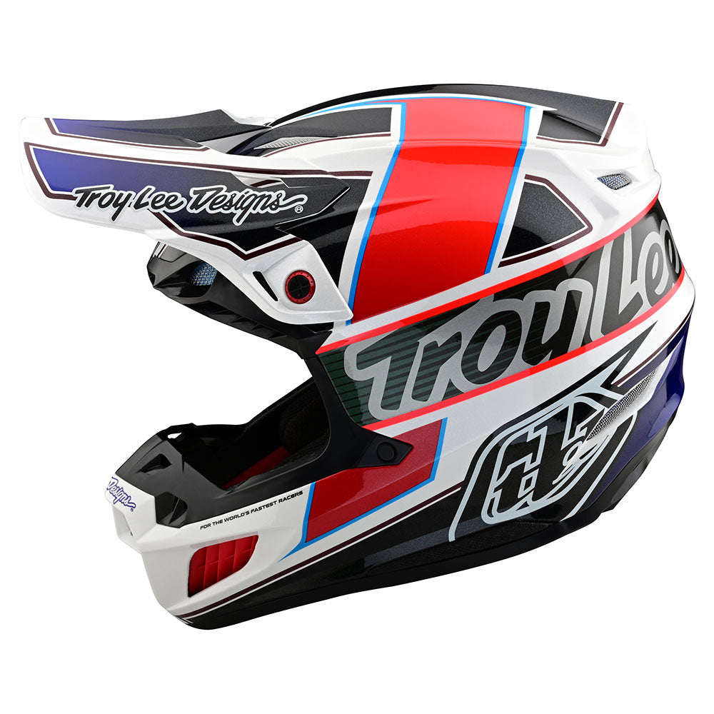 Casco Compuesto Troy Lee Designs SE5 con MIPS: Máxima Protección Off-Road Blanco/Negro