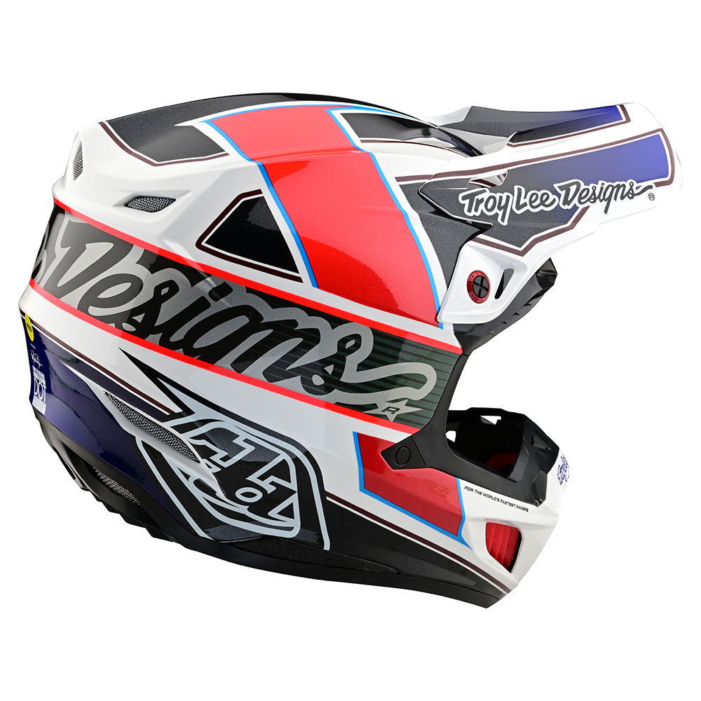 Casco Compuesto Troy Lee Designs SE5 con MIPS: Máxima Protección Off-Road Blanco/Negro