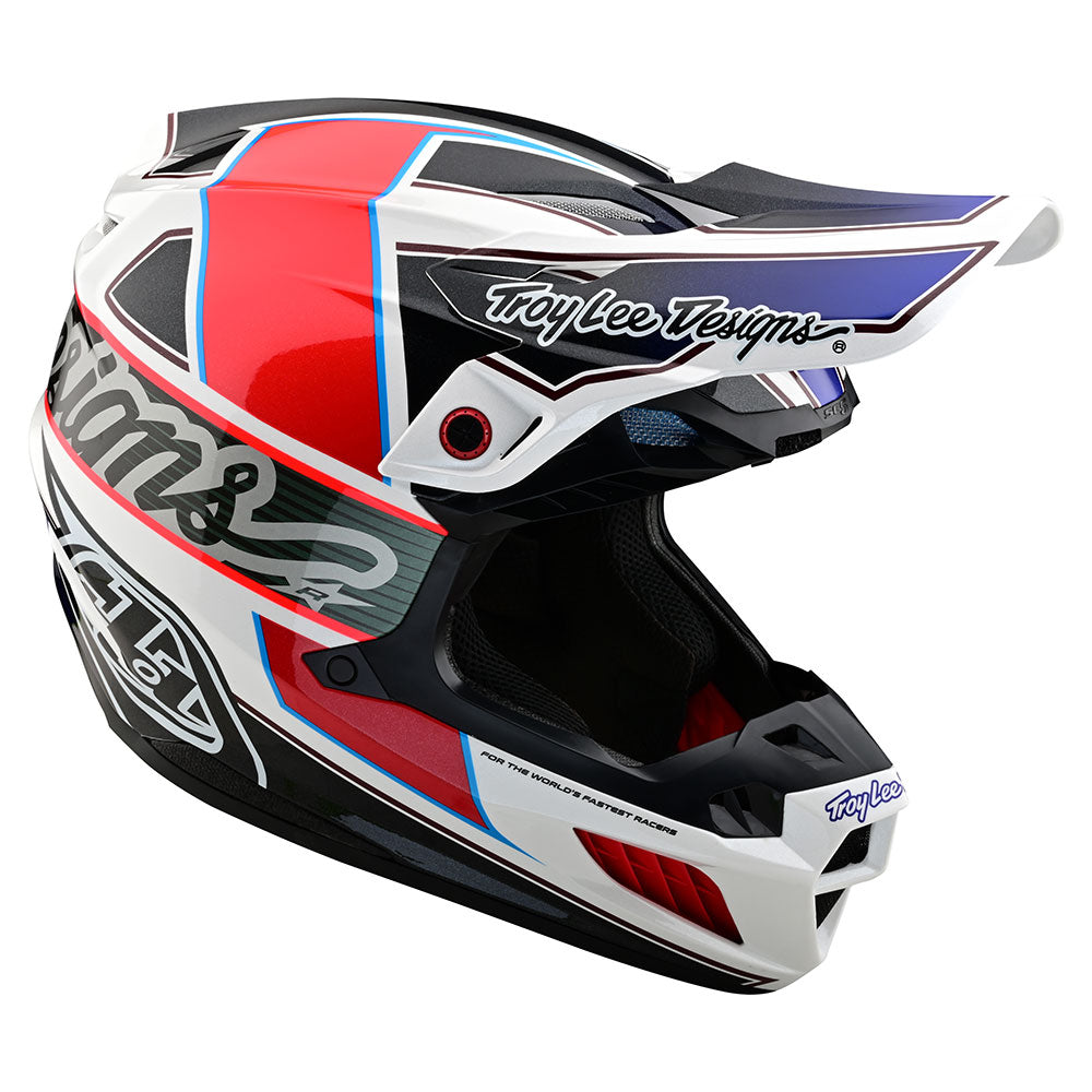 Casco Compuesto Troy Lee Designs SE5 con MIPS: Máxima Protección Off-Road Blanco/Negro
