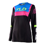 Maillot Troy Lee Designs GP Brazen Negro Mujer, Rendimiento Ligero Transpirable Moto Enduro