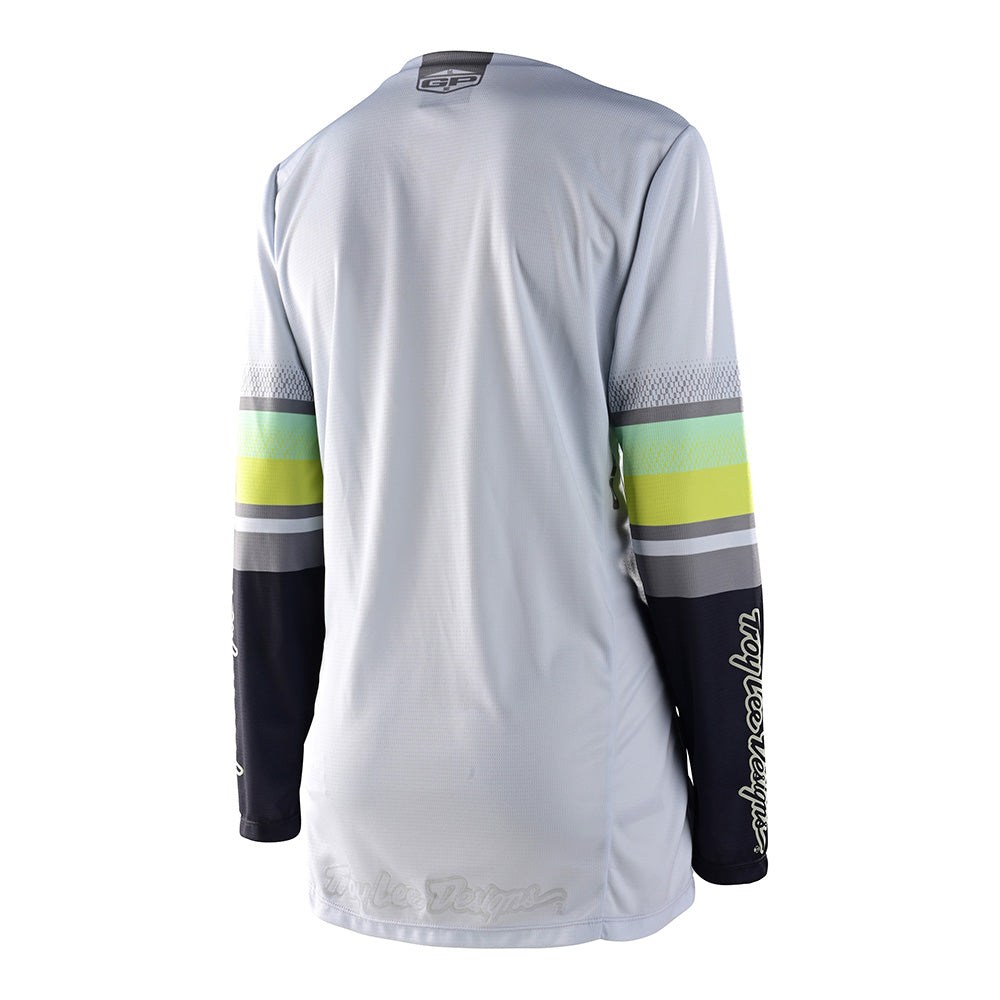 Maillot Troy Lee Designs GP Mujer Warped Blanco | Rendimiento MX Enduro