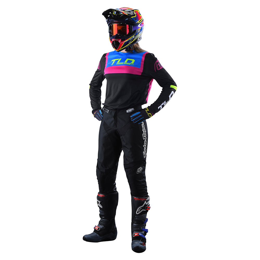 Maillot Troy Lee Designs GP Brazen Negro Mujer: Rendimiento, Confort y Estilo Motocross