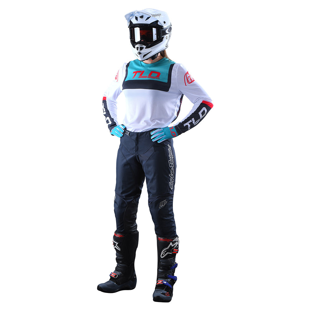 Maillot Troy Lee Designs GP Brazen Blanco Mujer: Rendimiento Superior Motocross Enduro