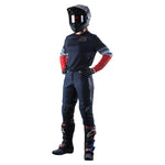 Maillot Troy Lee Designs GP Warped Carbón Mujer: Ligero, Confortable, Rendimiento Moto Off-Road