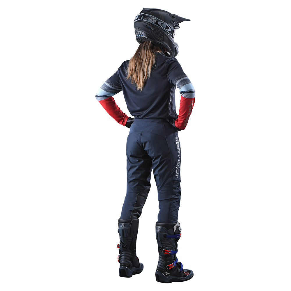 Maillot Troy Lee Designs GP Warped Carbón Mujer: Ligero, Confortable, Rendimiento Moto Off-Road