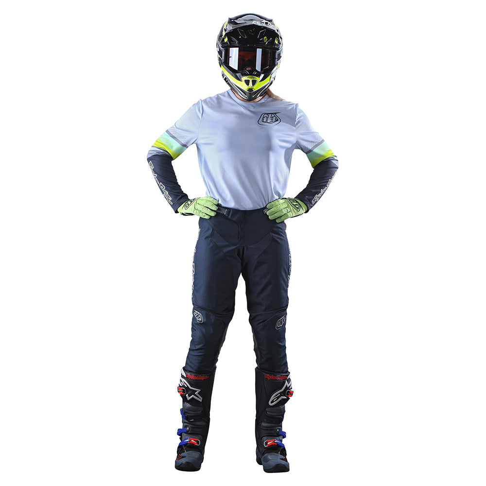 Maillot Troy Lee Designs GP Mujer Warped Blanco | Rendimiento MX Enduro