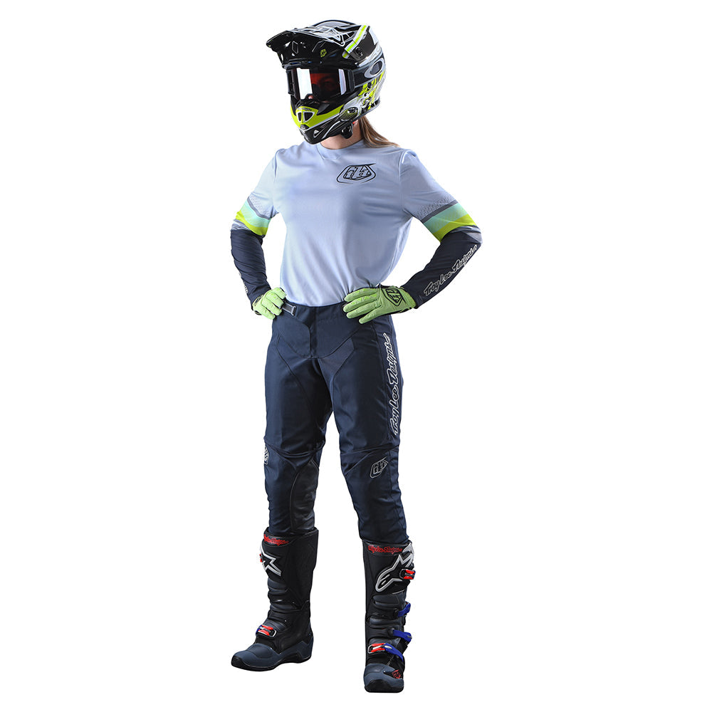 Maillot Troy Lee Designs GP Mujer Warped Blanco | Rendimiento MX Enduro