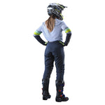Maillot Troy Lee Designs GP Mujer Warped Blanco | Rendimiento MX Enduro