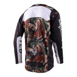 Maillot Troy Lee Designs GP Pro Blends Camo Negro Verde Rendimiento Motocross