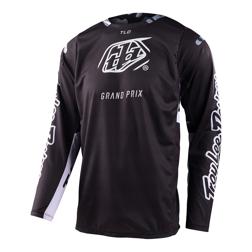 Maillot Troy Lee Designs GP Pro Camuflaje Negro Blanco | Rendimiento MX Transpirable