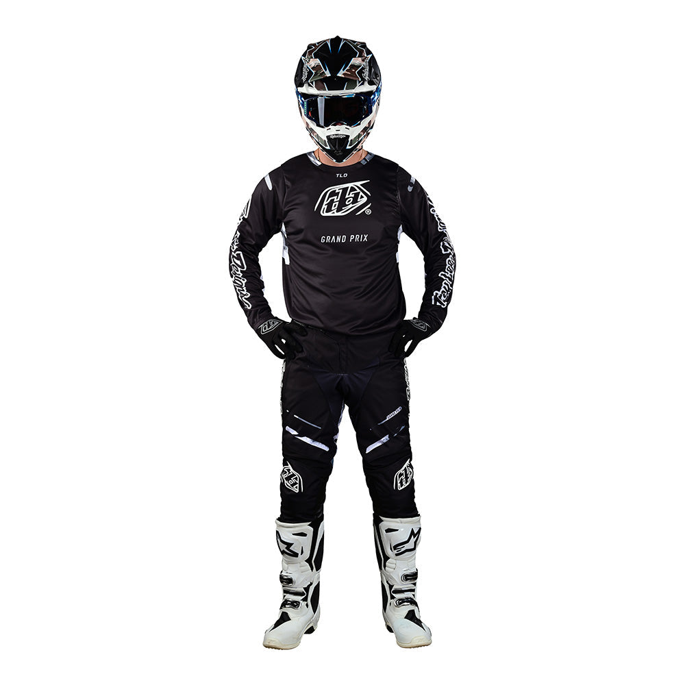 Pantalón Motocross GP Pro Troy Lee Designs Camuflaje Negro Blanco Rendimiento Duradero