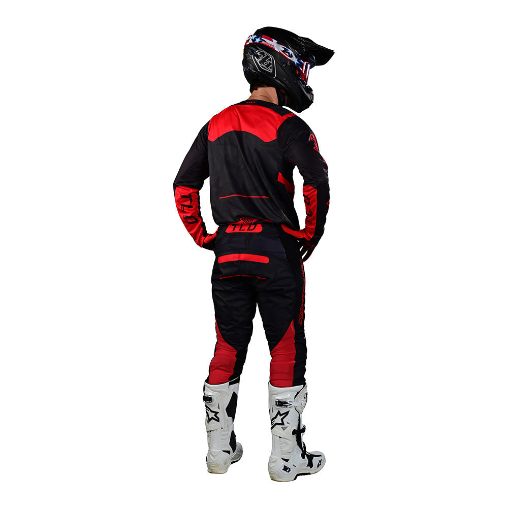 Maillot GP Pro Blends Camo Rojo/Negro - Camiseta Motocross Rendimiento Avanzado