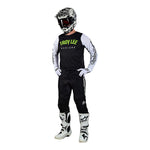 Maillot Motocross Troy Lee Designs GP Pro Boltz Negro/Blanco | Rendimiento Avanzado