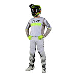 Maillot Troy Lee Designs SE Pro Grid Fog Flo Amarillo: Rendimiento, Ajuste y Comodidad