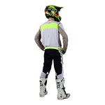 Maillot Troy Lee Designs SE Pro Grid Fog Flo Amarillo: Rendimiento, Ajuste y Comodidad