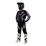 Maillot Troy Lee Designs SE Pro Radian Negro/Blanco Rendimiento MX Enduro