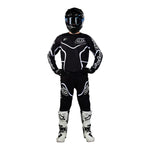 Maillot Troy Lee Designs SE Pro Radian Negro/Blanco Rendimiento MX Enduro